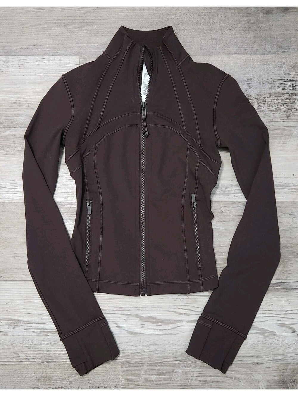 Lululemon Cropped Define Jacket Size 2 Nulu Chocolate Brown